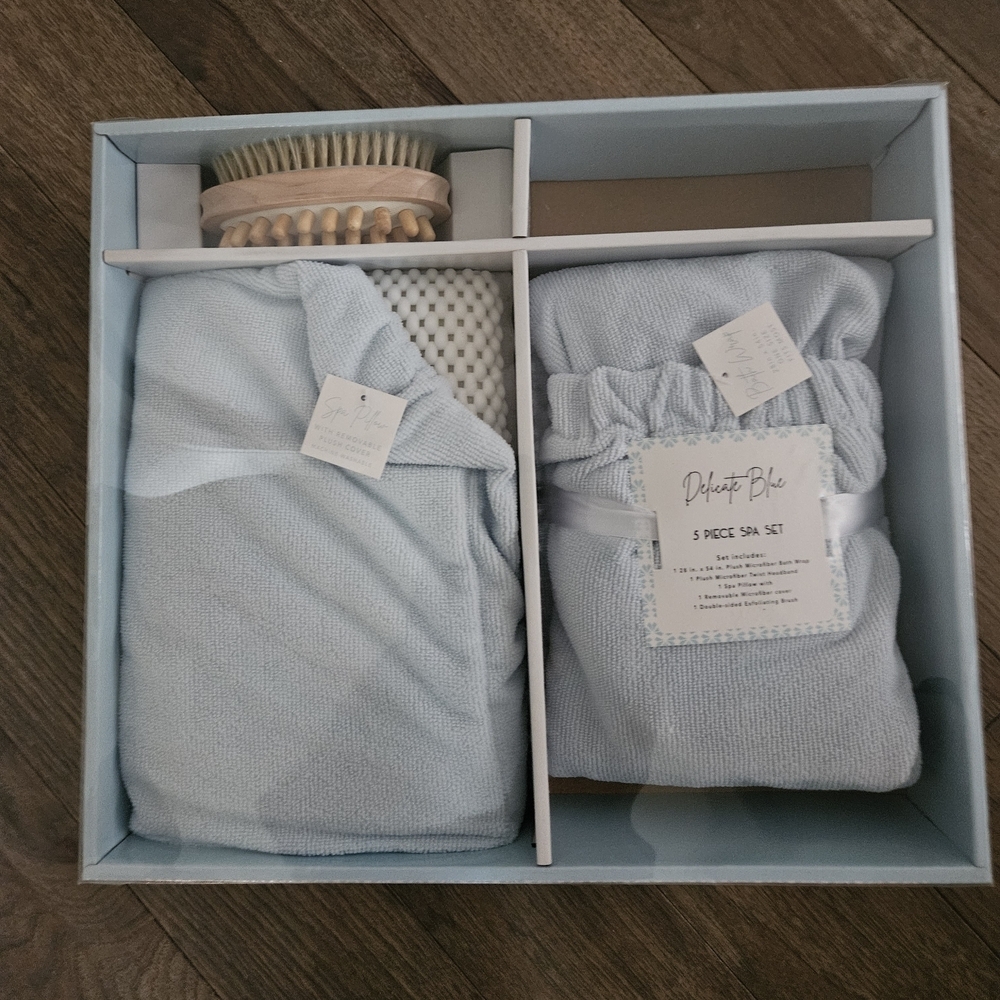 Women's Light Blue Spa Robe Set